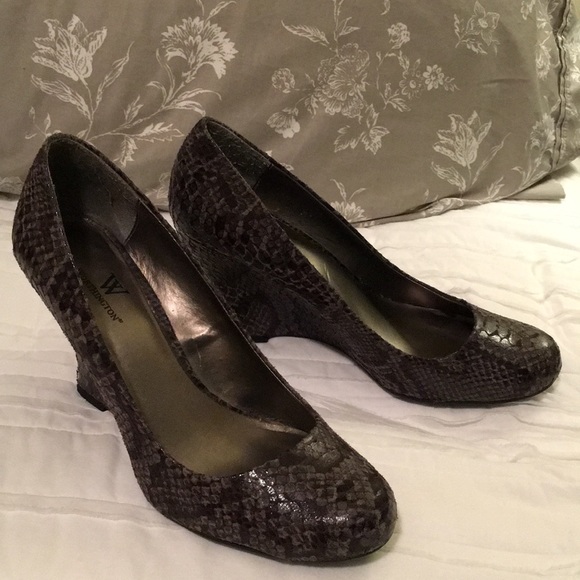 Worthington Shoes - Worthington “Snakeskin” Wedge Heels